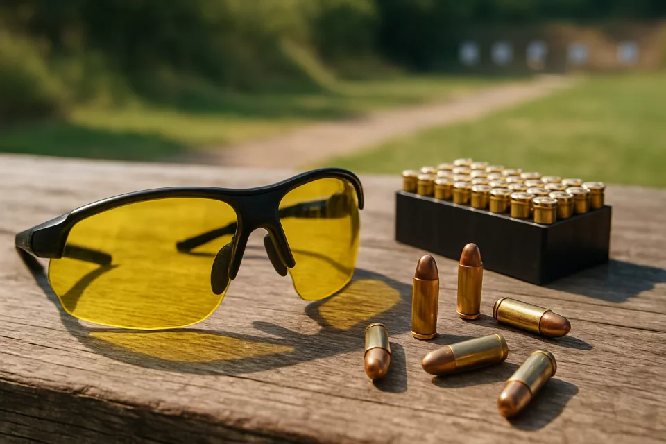 Gafas tiro deportivo amarillas