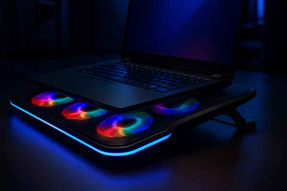 Base refrigerante portatil con ventiladores bajo portatil gaming