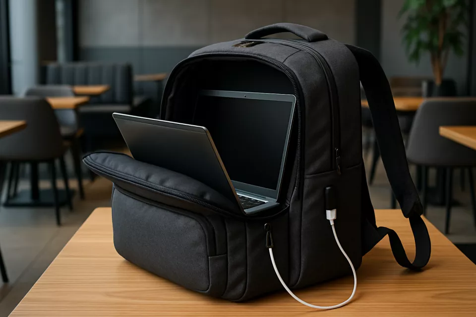 Mochila portatil ordenador profesional con compartimento acolchado