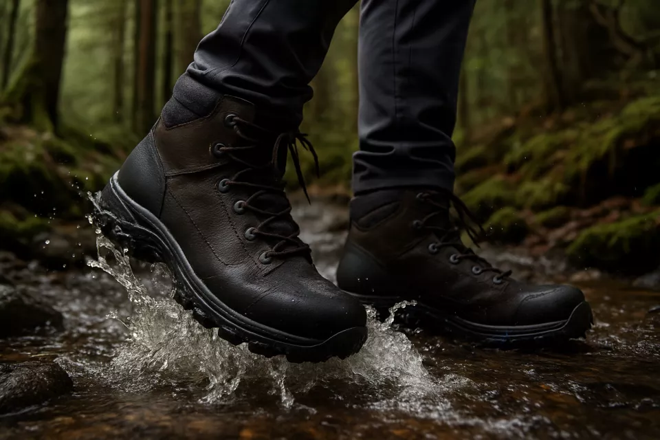 Botas Gore-Tex cruzando arroyo