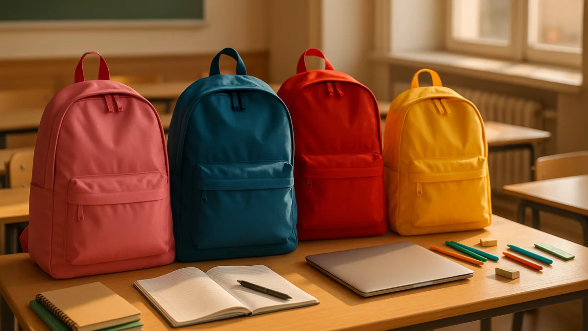Mochila escolar calidad-precio con material escolar